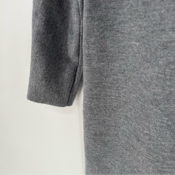 Everlane Dress Luxe Double Knit Sweater 100% Wool Stretch Neutral Gray Small - Picture 8 of 9
